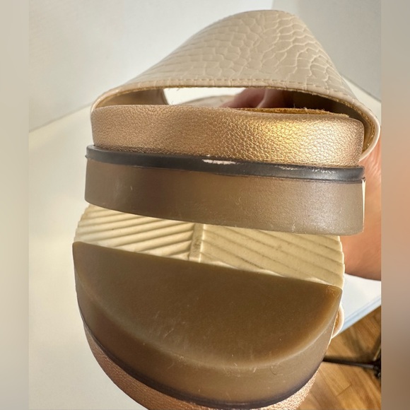 Jane And The Shoe Hannah Platforms Sandal Slip Ons Slippers Ivory Size 10 - Picture 8 of 11